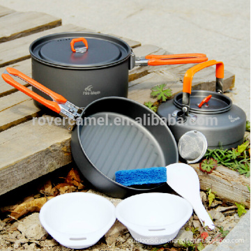 Arce de fuego 2-3 persona cocina olla Camping utensilios de cocina ollas al aire libre conjuntos Feast2